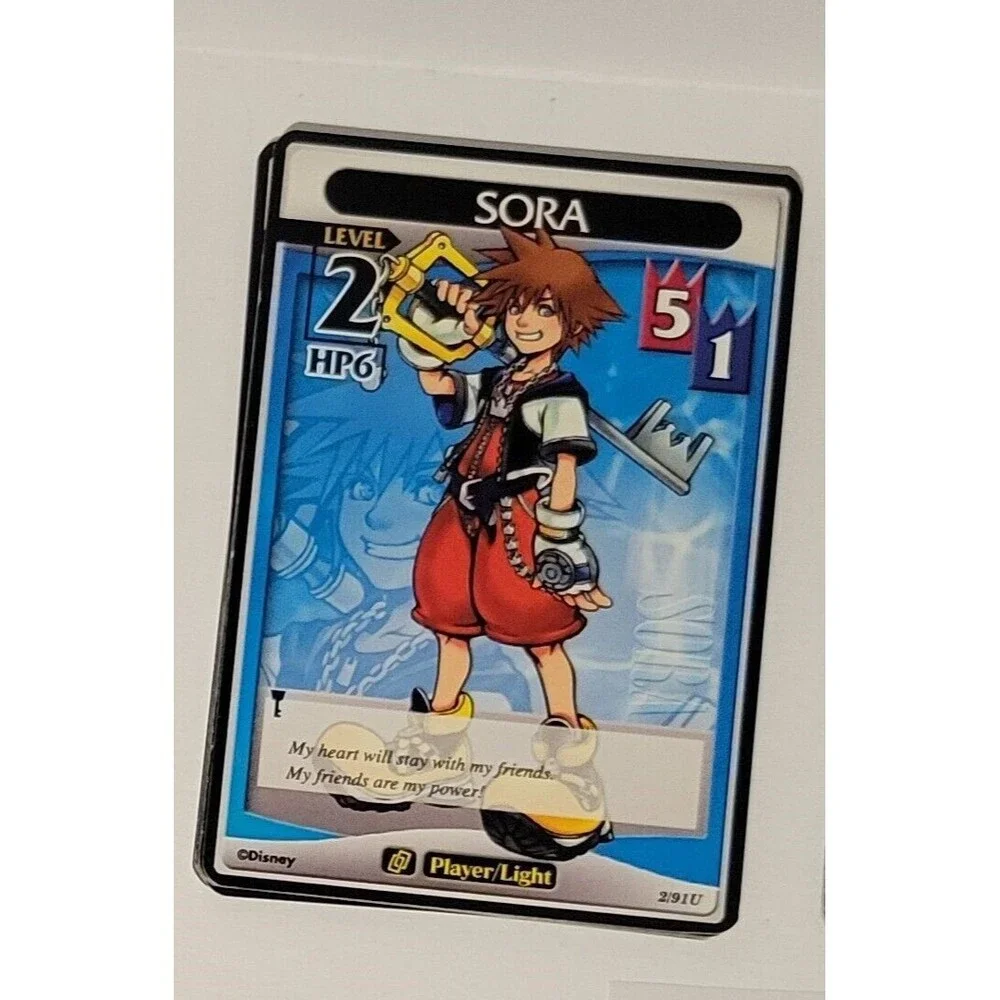 Kingdom Hearts TCG Base Set 2/91U SORA Level 2 Disney Trading Card Game